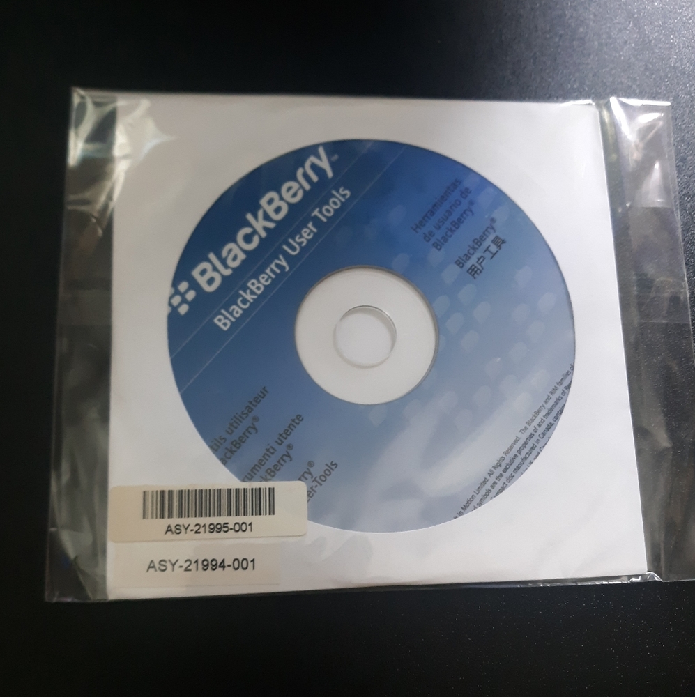 BlackBerry User Tools 2006 set up DVD
